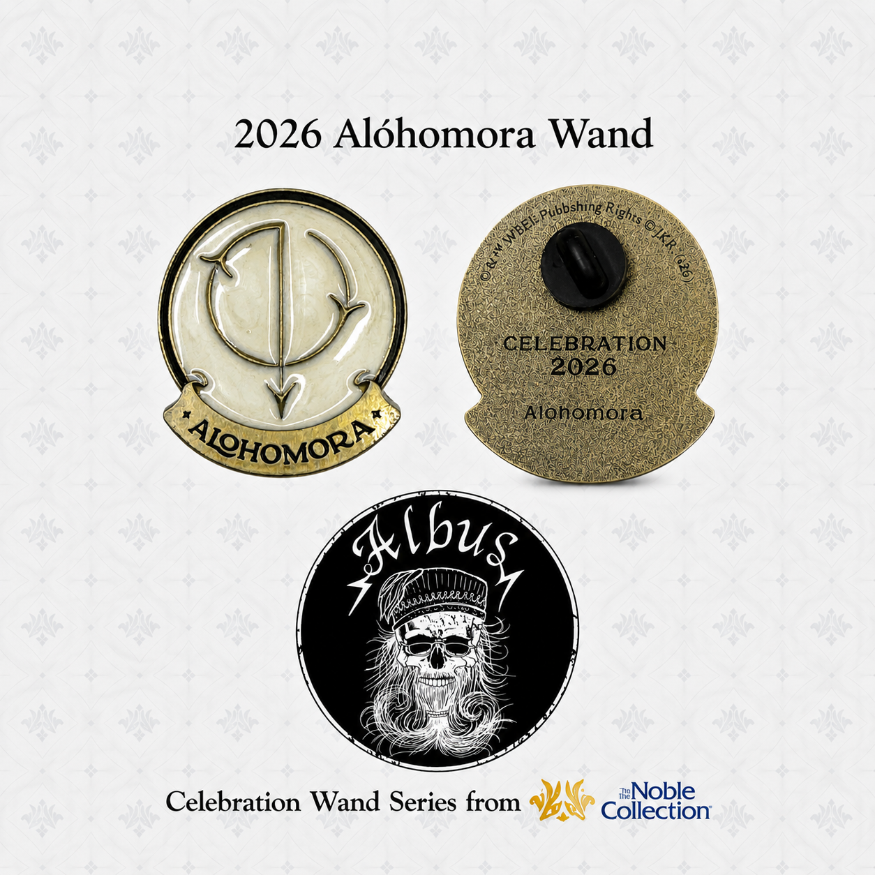 Bacchetta Celebrativa Alohomora™ 2026 – The Noble Collection