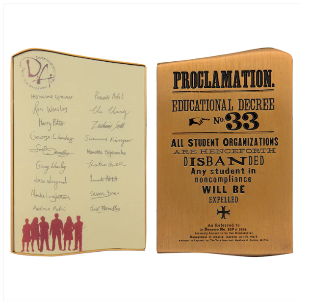 Dumbledore’s Army Pergamena Lenticolare