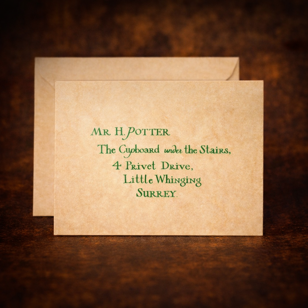 Lettera Ammissione Ad Hogwarts 3D