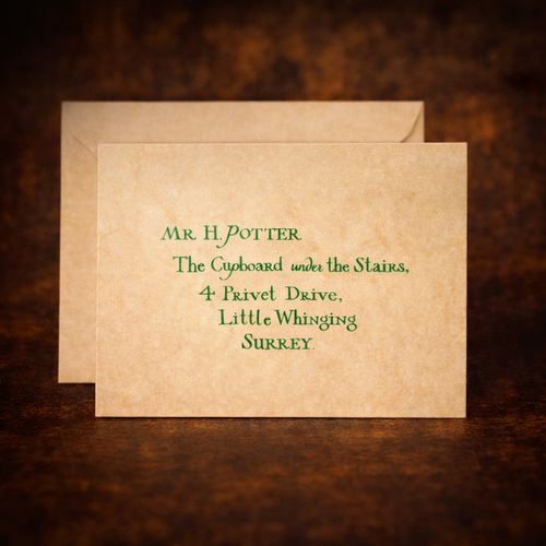 Lettera Ammissione Ad Hogwarts 3D