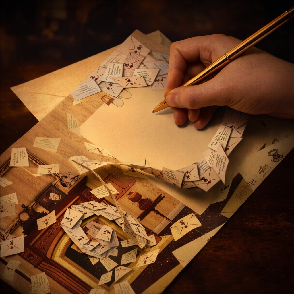 Lettera Ammissione Ad Hogwarts 3D