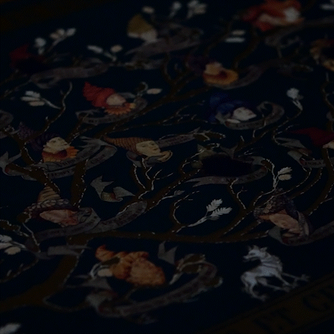 Set di 4 Tovagliette Black Family Tapestry