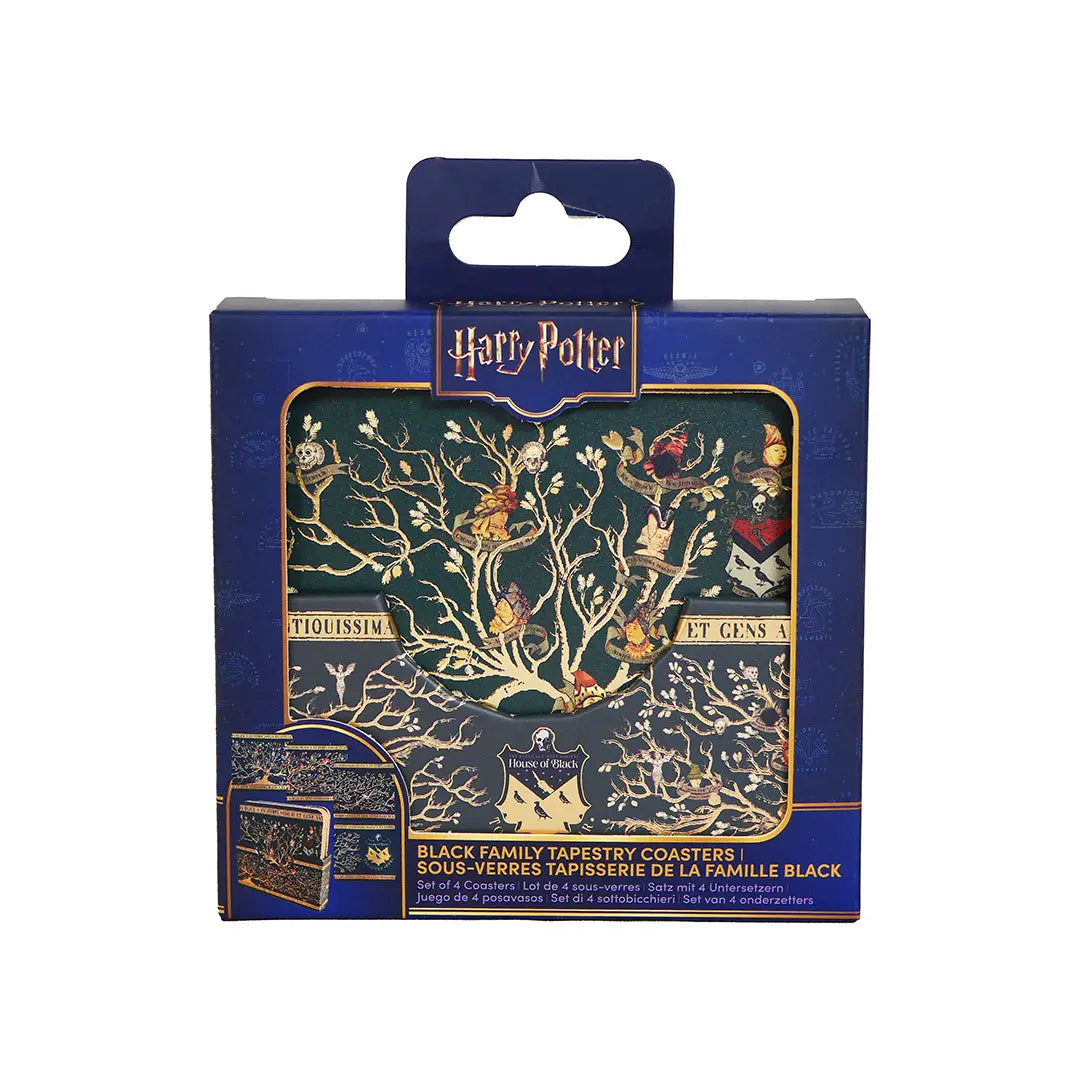 Set di 4 Sottobicchieri Black Family Tapestry