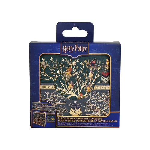 Set di 4 Sottobicchieri Black Family Tapestry