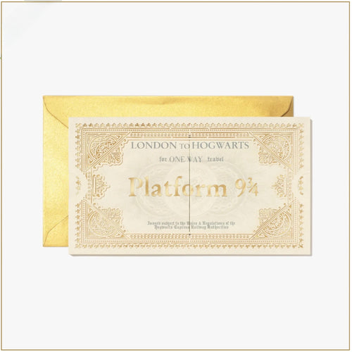 Card 3D Harry Potter MinaLima con busta color oro inclusa