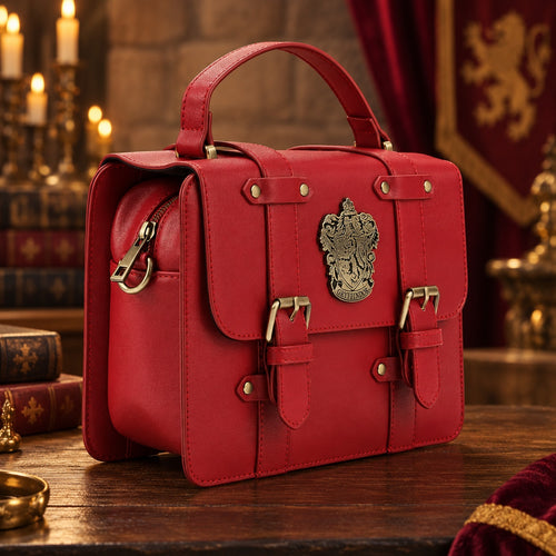 Borsa a cartella Grifondoro Harry Potter - vista frontale ambientata
