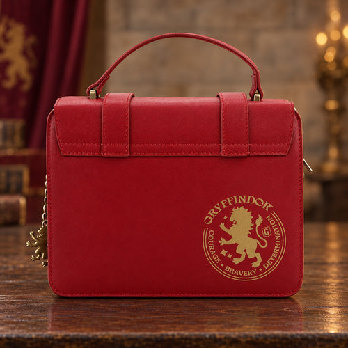 Borsa Grifondoro Harry Potter - retro con emblema dorato