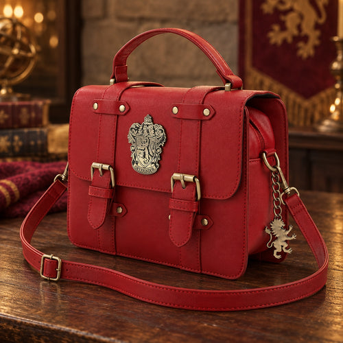 Borsa Grifondoro con tracolla regolabile e charm a forma di leone