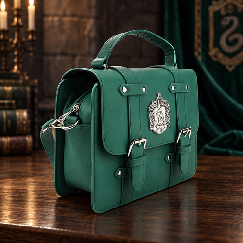 Borsa Serpeverde con manico superiore - vista laterale