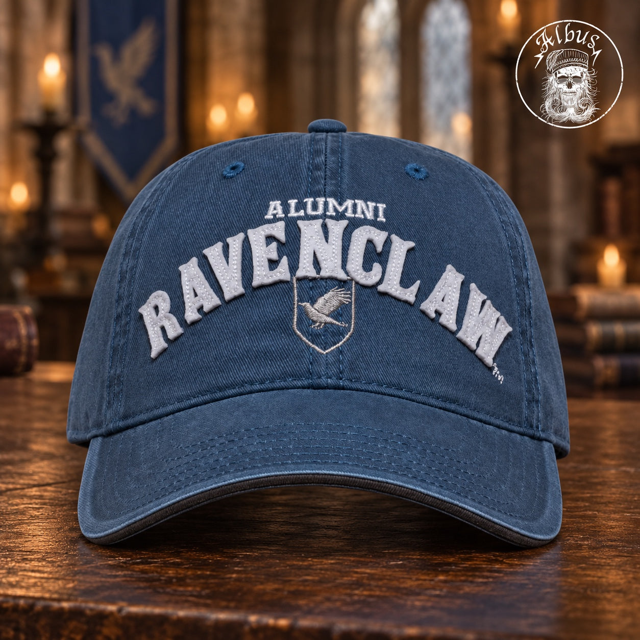 Berretto Harry Potter Corvonero Alumni blu – vista frontale