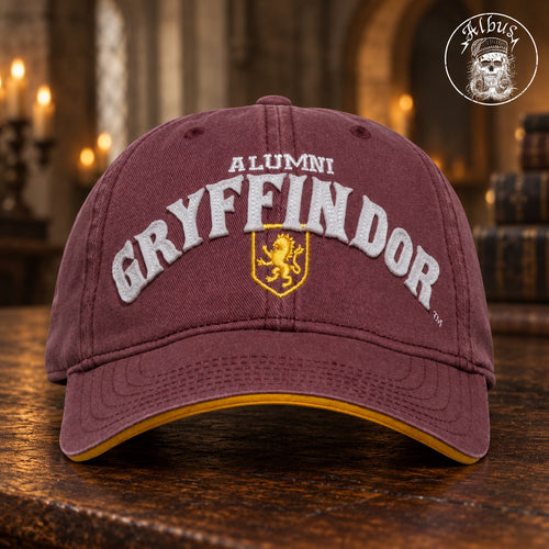 Berretto Harry Potter Grifondoro Alumni rosso bordeaux – vista frontale