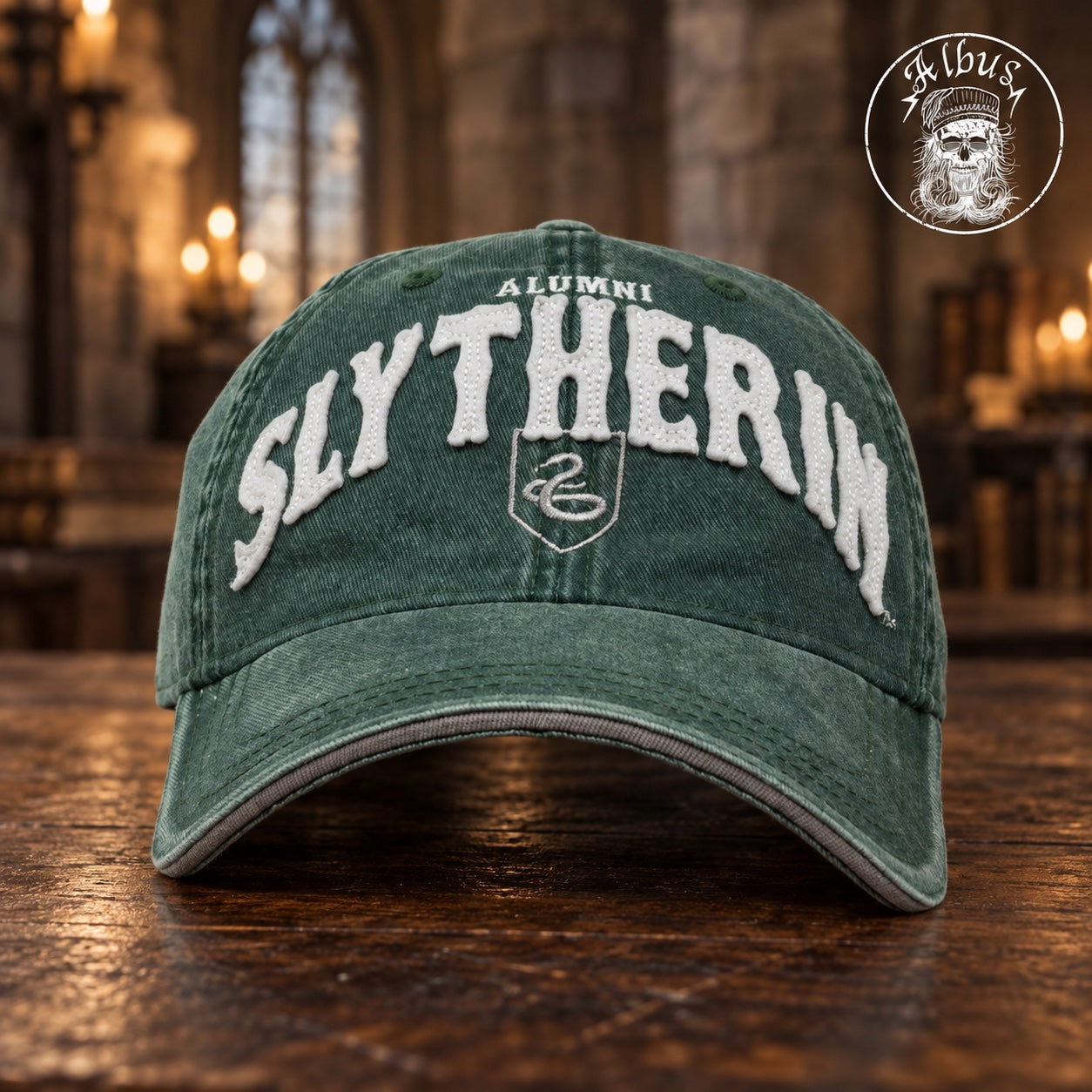 Berretto Harry Potter Serpeverde Alumni verde – vista frontale