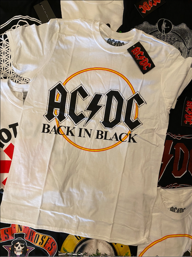 ACDC UNISEX TEE: BACK IN BLACK
