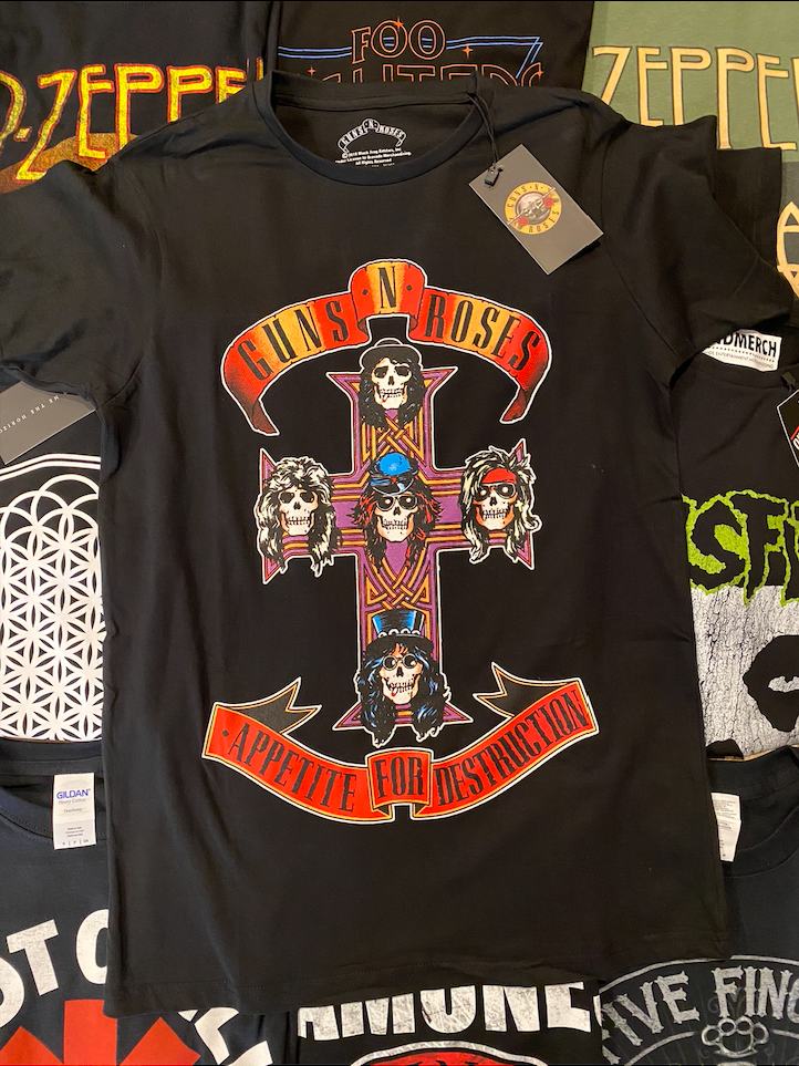 GUNS N' ROSES UNISEX TEE: APPETITE FOR DESTRUCTION