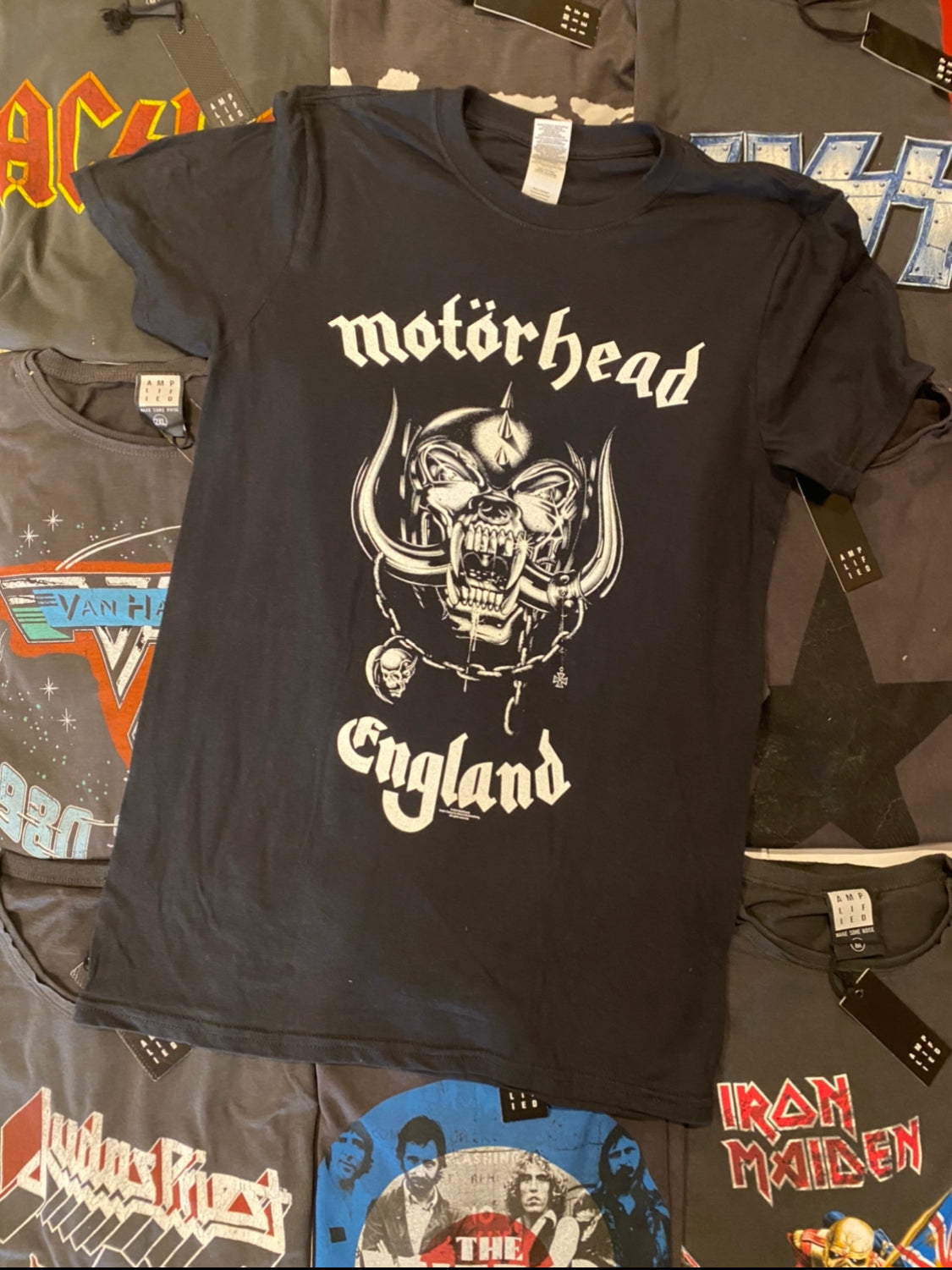MOTORHEAD UNISEX TEE: ENGLAND (BACK PRINT)