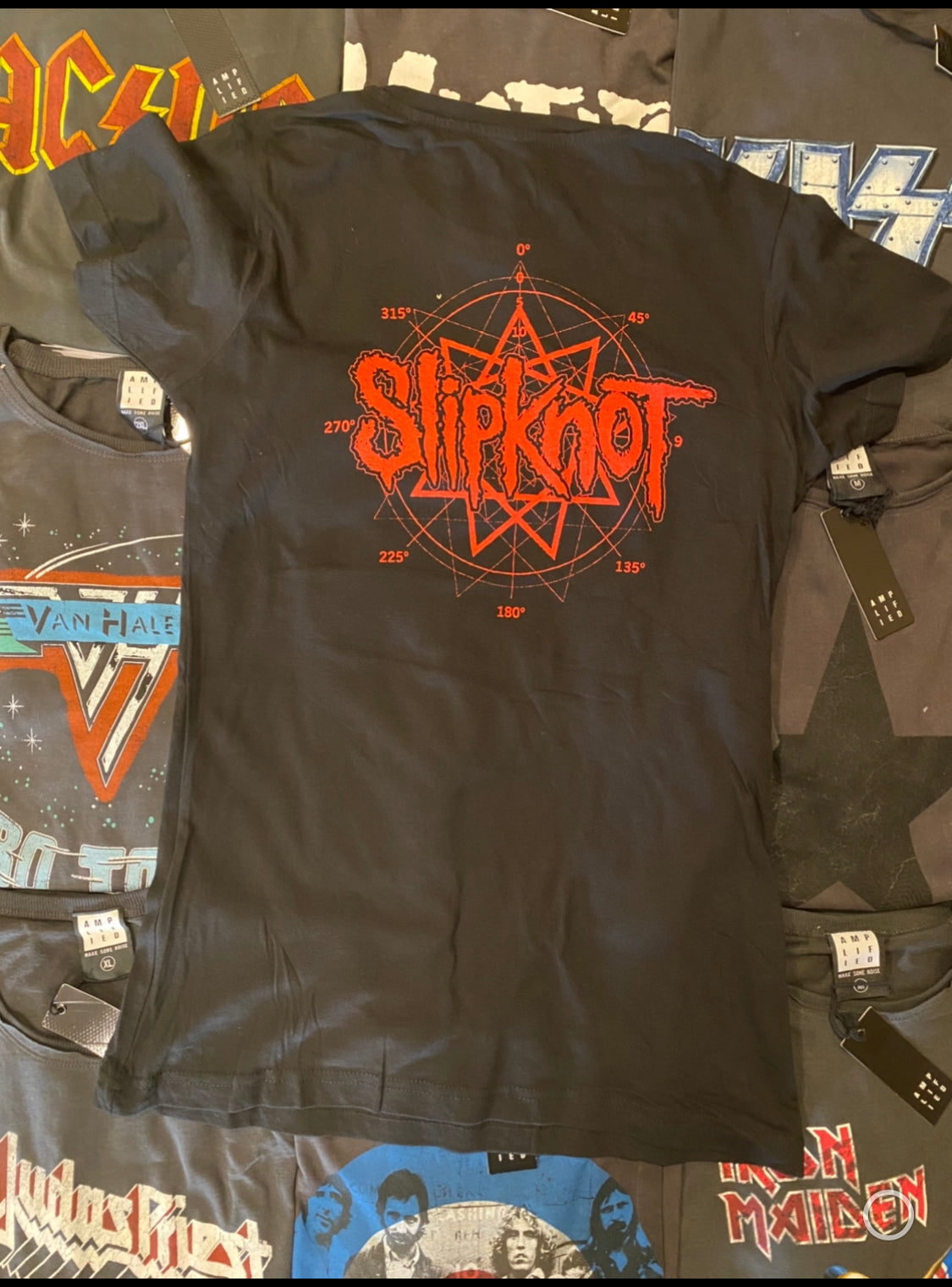 SLIPKNOT UNISEX TEE: RUSTY FACE (BACK PRINT)