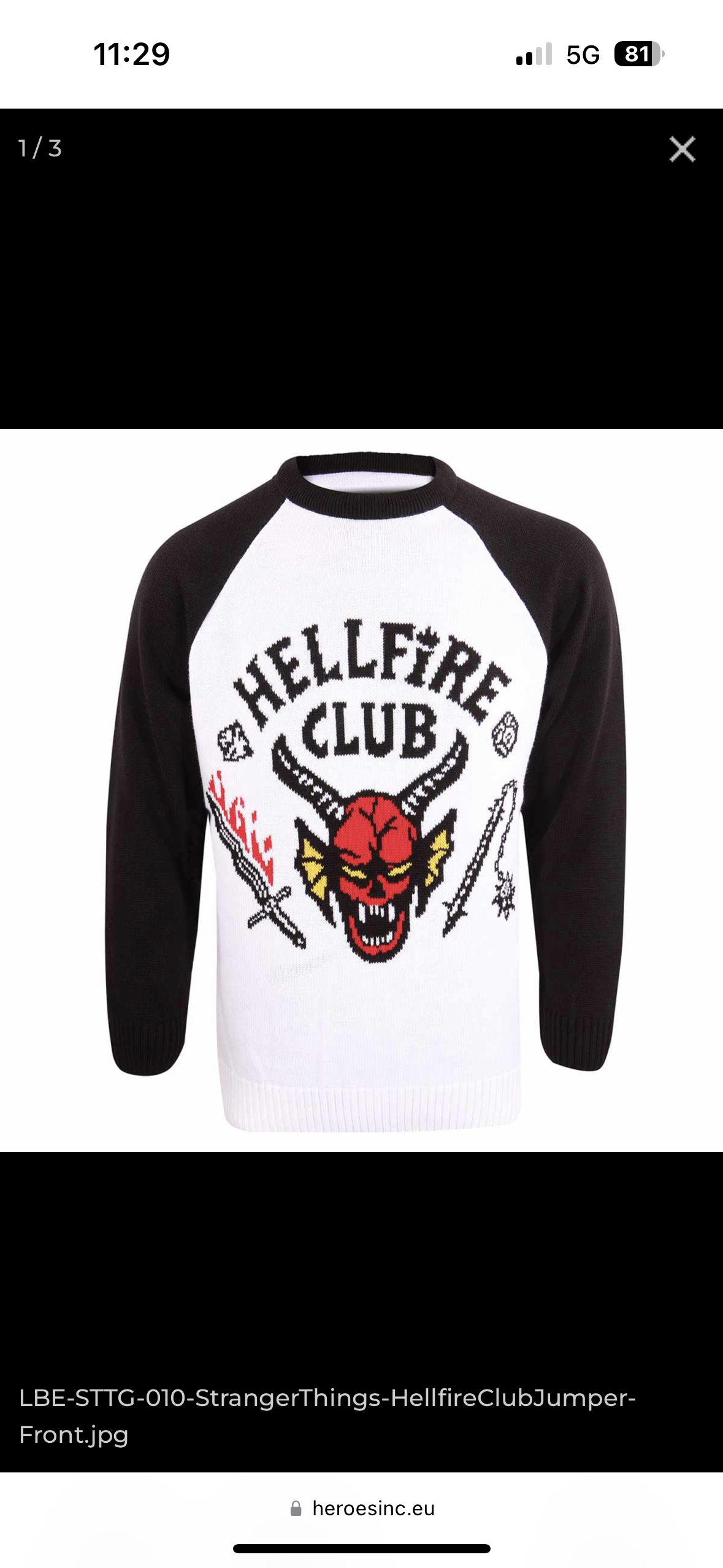 Maglione Hellfire Club - Jumper