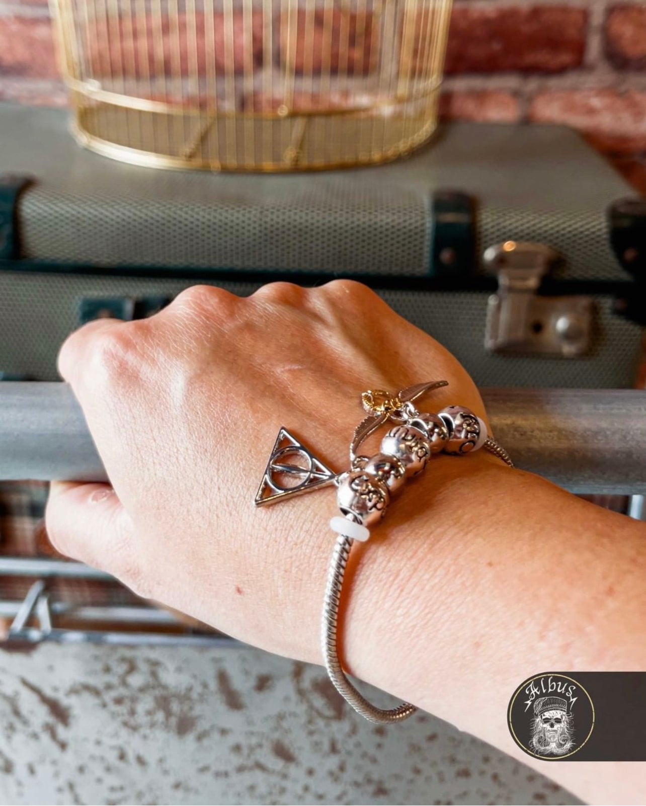 Bracciale Argentato 2 Charms  - Harry Potter