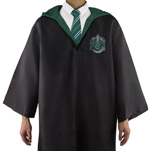 Harry Potter - Pacchetto costumi Serpeverde : abito di stregone + cravatta + 5 tatuaggi