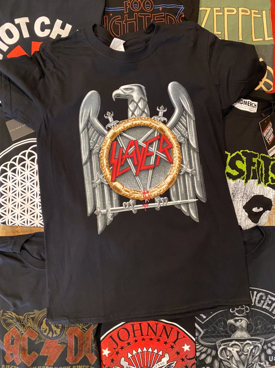 SLAYER TEE: SILVER EAGLE