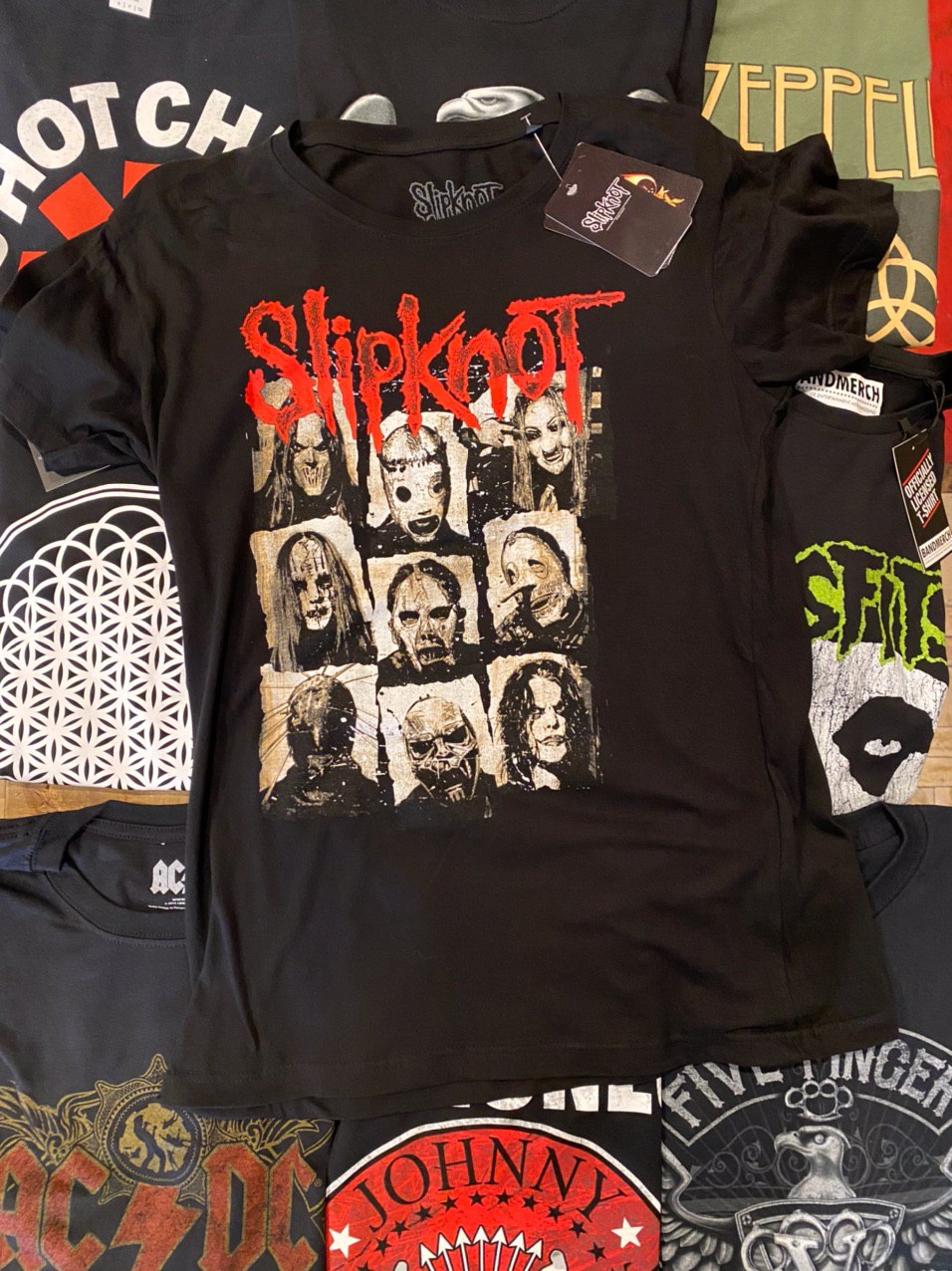 SLIPKNOT UNISEX TEE: RUSTY FACE (BACK PRINT)