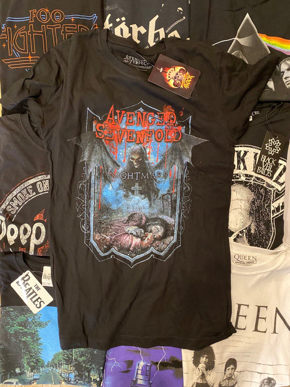 AVENGED SEVENFOLD UNISEX TEE: RECURRING NIGHTMARE