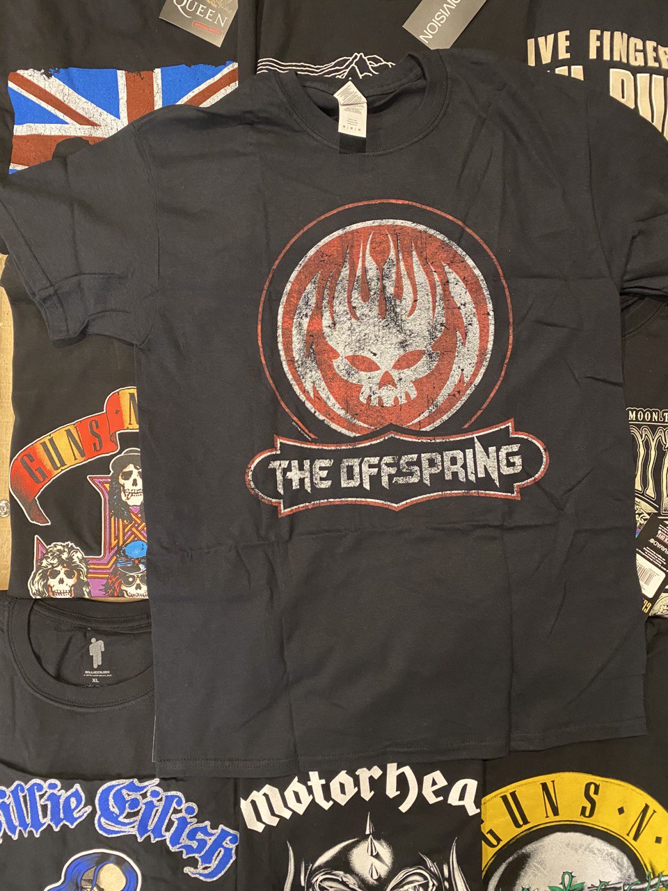 THE OFFSPRING UNISEX TEE: DISTRESSED SKULL